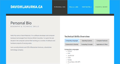 Desktop Screenshot of davidklakurka.com